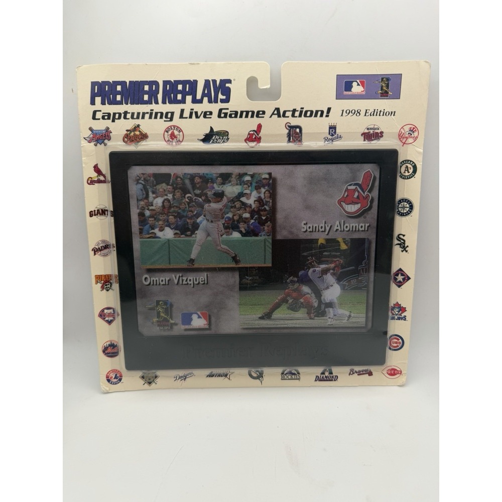 Omar Vizquel & Sandy Alomar 4x6 Motion Lenticular 1998 Premier Replays Cleveland